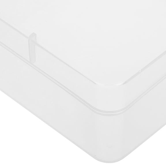 LOLIPPYY Multiuse Clear Plastic Storage Box for Stationery Jewelry and Nail Supplies
