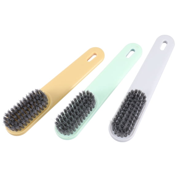 LOLIPPYY 3-Pack Multi-Use Plastic Cleaning Brushes for Home, Office, Bathroom, Garden, Sink - Assorted Colors