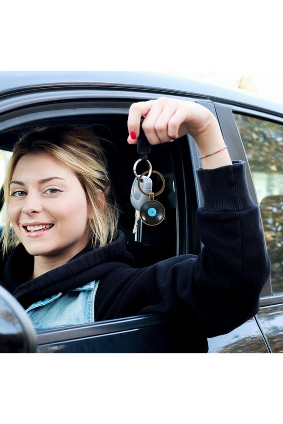 Music Lover Vinyl Record Keychain Pendant Decorative Bag Charm Assorted Colors