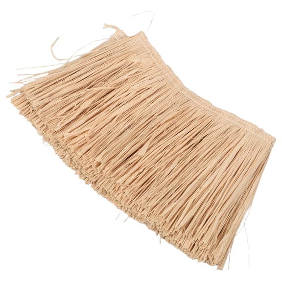 LOLIPPYY Natural Beige Raffia Fringe Roll for DIY Craft Supplies Including Bags Shoes and Luau Decor
