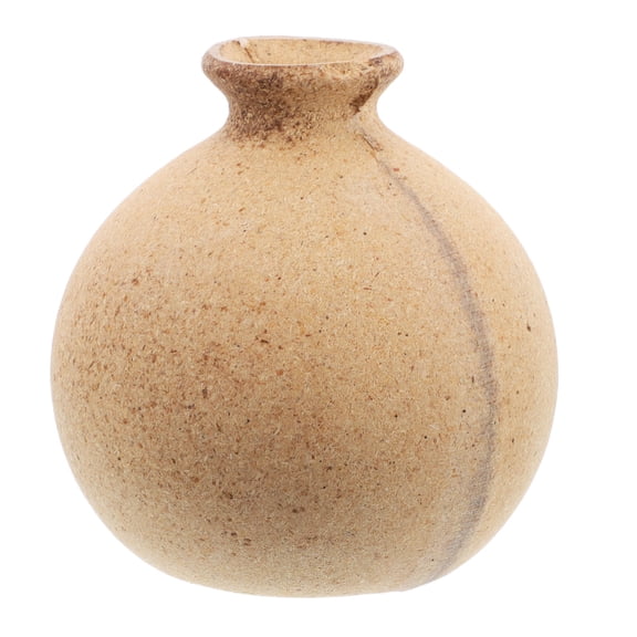LOLIPPYY Natural Brown Wooden Vase for DIY Painting and Custom Floral Designs