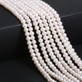 thumbnail image 1 of LOLIPPYY Natural Freshwater Pearls Beads Garland 5-6mm White Cultured Beaded Strings for DIY Crafts Necklaces Bracelets Jewelry Making Supplies, 1 of 7