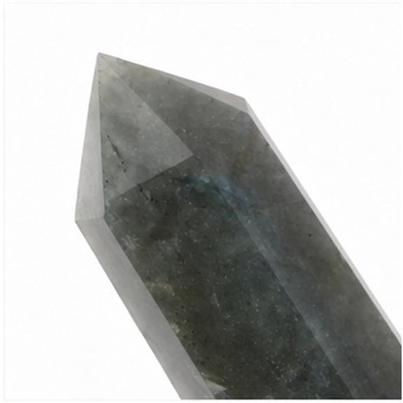 LOLIPPYY Polished Labradorite Crystal Pillar Multicolor Hexagonal Indoor Display