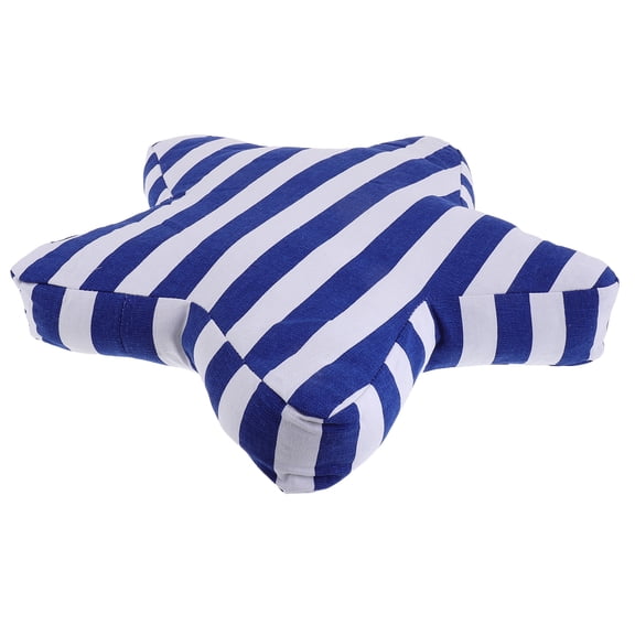 LOLIPPYY Nautical Pillows Striped Star Pillow Blue Cotton Decorative Piece For Home Owners Living Room 1Pack