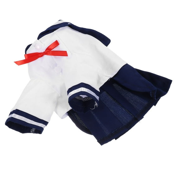 LOLIPPYY Navy Polyester Dog Dress Comfortable Pet Outfit for Everyday Use and Special Holidays