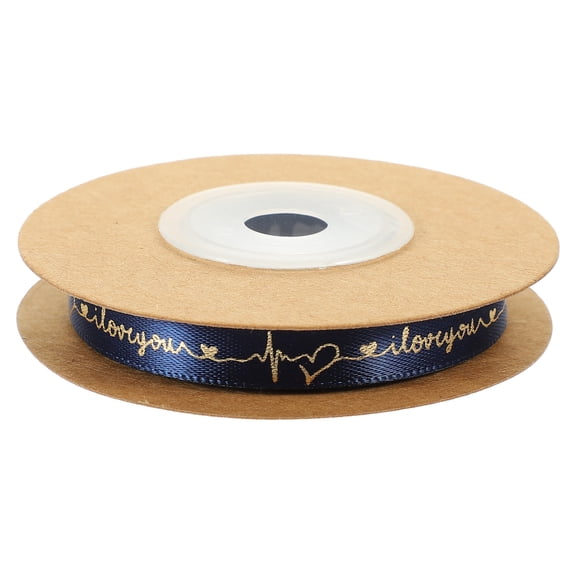 LOLIPPYY Navy Decorative Polyester Ribbon for Wrapping, Craft Projects, and Box Packaging Accents
