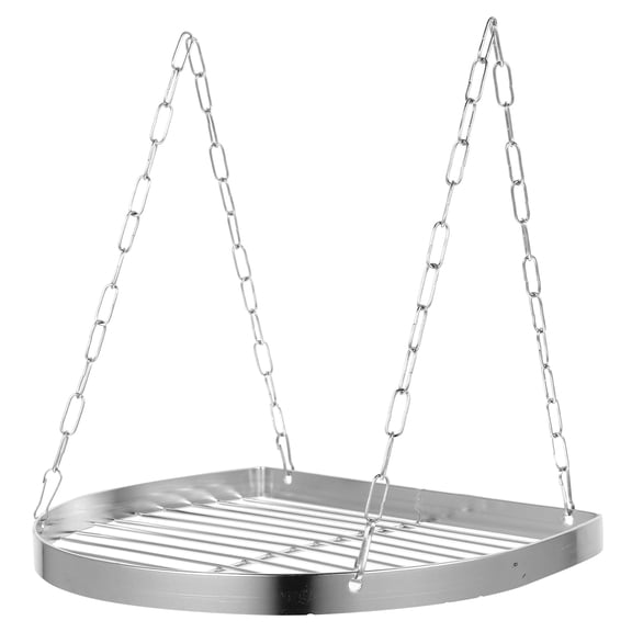 LOLIPPYY No Drill Stainless Steel Hanging Shelf Wall Mounted Storage Rack for Multiple Rooms