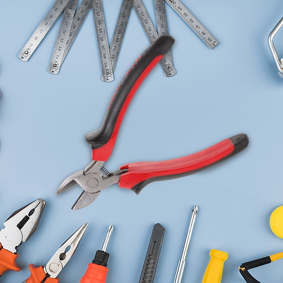 LOLIPPYY Non Conductive PVC Grip Side Cutting Pliers for Electrical Wire and Cable Repair