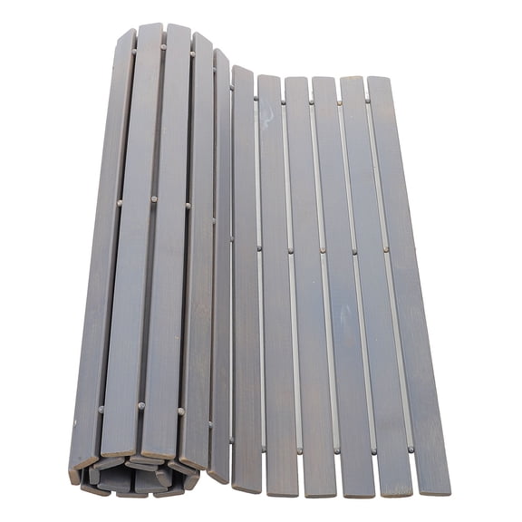 LOLIPPYY Light Grey Bath Mat with Non , Soft Absorbent Tub Mat for Bathroom Safety