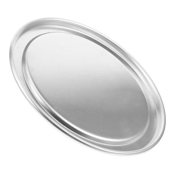 LOLIPPYY Nonstick Aluminium Alloy Round Pizza Pan for Cake Baking Ideal for Family Dinners and Celebrations Silver 12.5 Inches