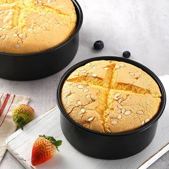 LOLIPPYY Nonstick Stainless Steel Cake Pan with Detachable Bottom for Baking Cakes At Home