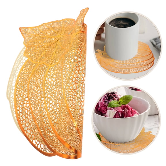 LOLIPPYY Nordic Pumpkin Table Placemats Waterproof Oilproof for Home and Restaurant