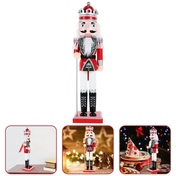 LOLIPPYY Red Nutcracker Decoration Figurine, Synthetic Material Holiday , 1 Piece Christmas Home Decor