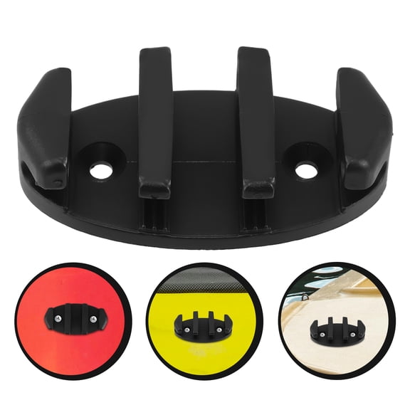 LOLIPPYY Nylon Boat Cleat Black Marine Dock Rope Cleat for Kayak Canoe Mooring and Anchoring
