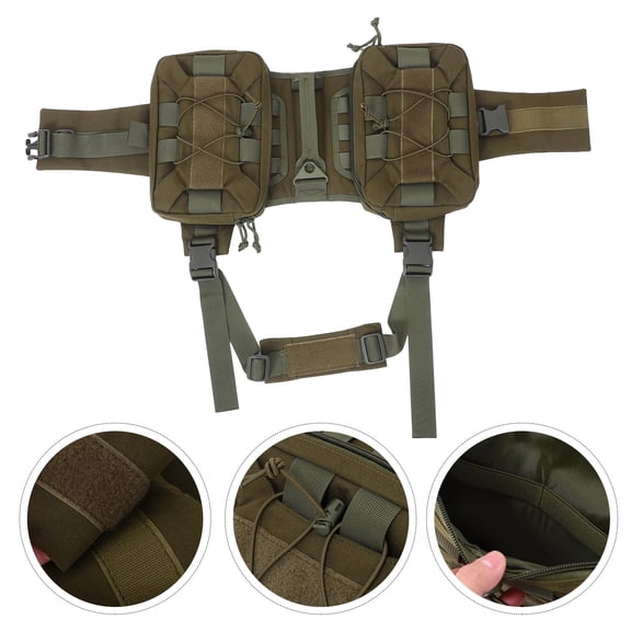 LOLIPPYY Nylon Dog Backpack Featuring Saddle Style and Convenient Side Pockets for Outdoor Adventures