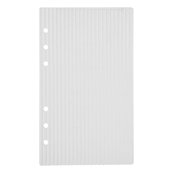 LOLIPPYY Office Transparent Acrylic Binder Cover for Loose Leaf Notebook Planner