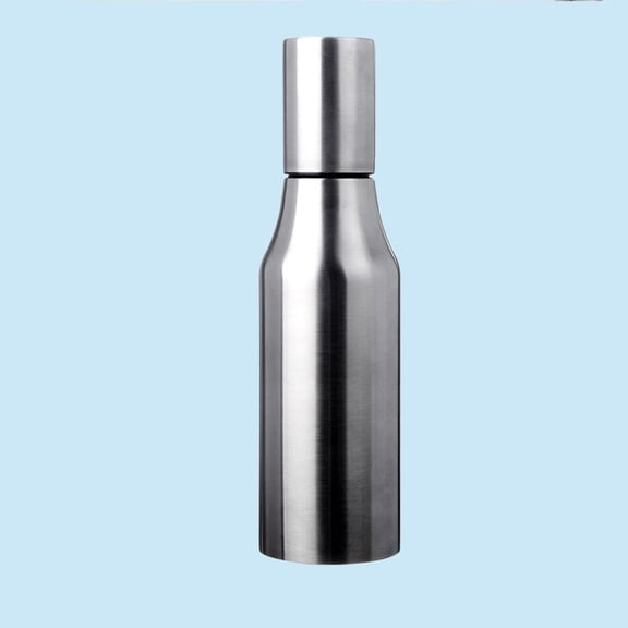 LOLIPPYY Oil Bottles Stainless Steel Leak-proof Silver for Home Users 1Pcs
