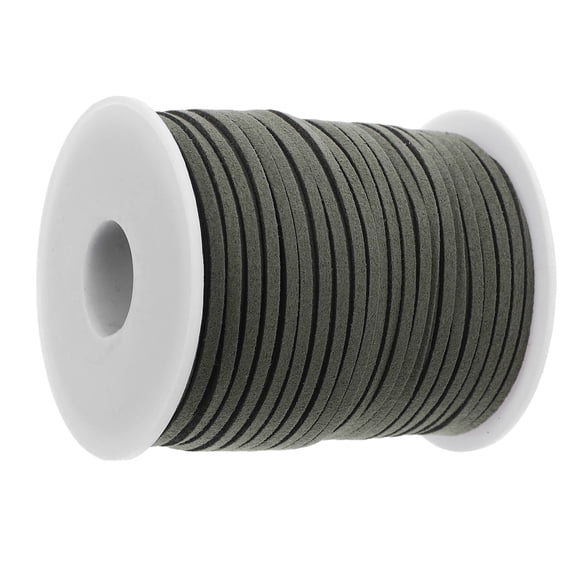 LOLIPPYY Olive Green Faux Suede Cord String for Jewelry Making Soft Durable Faux Craft Rope