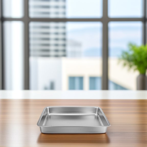 LOLIPPYY Open Type Stainless Steel Litter Box Practical Metal Cat Toilet for Pets