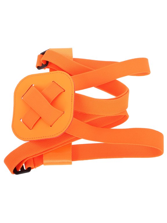 Travel Luggage Strap in Orange Polyester, Adjustable and Durable