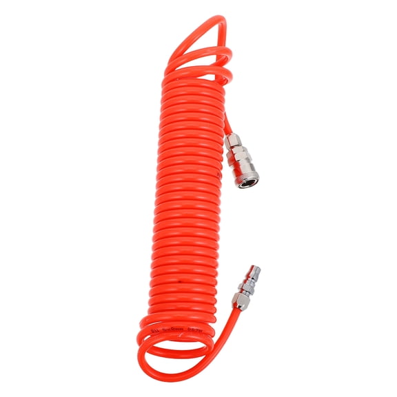 LOLIPPYY Orange Flexible Recoil Air Hose with Connector for Home Use, High Strength Compressor Hose Line