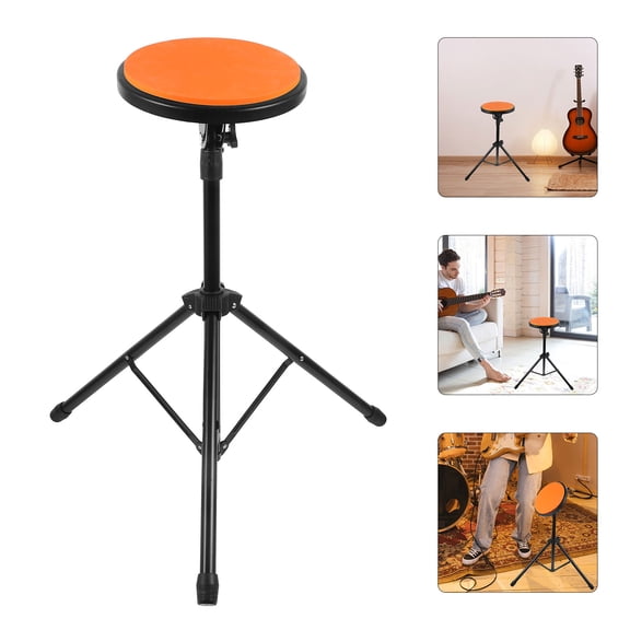 LOLIPPYY Orange Rubber Drum Practice Pad for Quiet Practice and Performance, Durable Sound Absorbent Mat