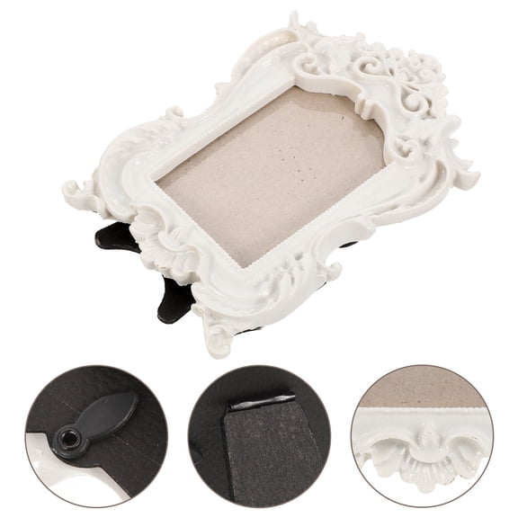 LOLIPPYY Ornate Wedding Picture Frame Resin Photo Holder for Home Decor 1Set