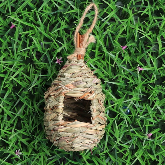 LOLIPPYY Outdoor Birds Nest Bird Nest Grass Natural Woven Grass 1Pack