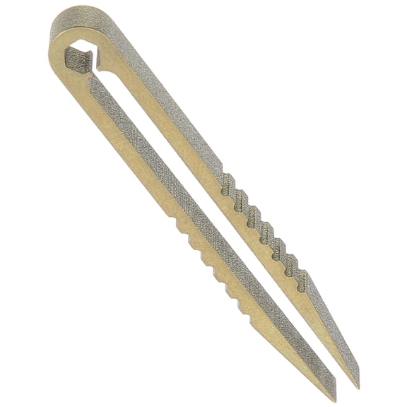 LOLIPPYY Outdoor Camping Titanium Tweezers Lightweight Durable Yellow Multi Tool