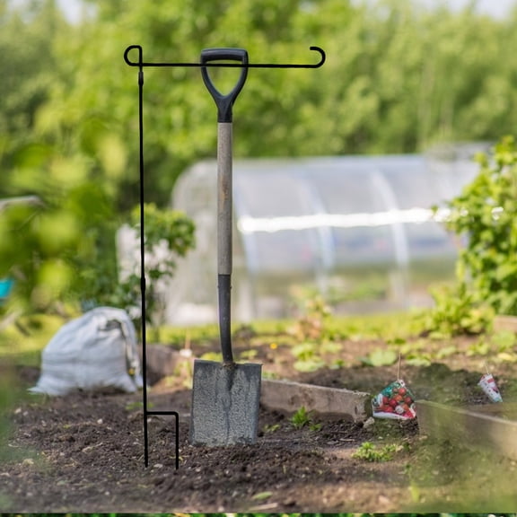 LOLIPPYY Outdoor Garden Flag Pole Stand Black with Sturdy Wrought Iron and Easy Installation