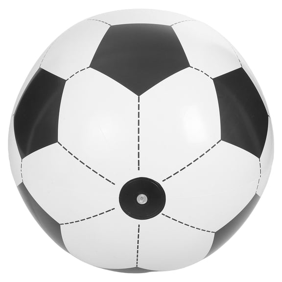 LOLIPPYY Outdoor Inflatable Soccer Ball White Portable Blow Up Beach Ball for Lawn Pool and Sand