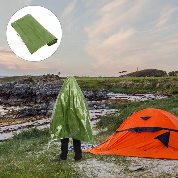 LOLIPPYY Outdoor Keep Warm Blankets Lightweight Camping Blanket PE Assorted Aid and Sun Protection 1Pack