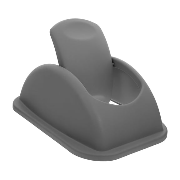 LOLIPPYY Outdoor Plastic Trash Bin Cover with Rotating Lid Dark Grey Waste Bin Replacement