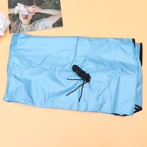 LOLIPPYY Outdoor Sky Blue Sun Shade Sail Triangle Shelter with Storage Bag and Rope