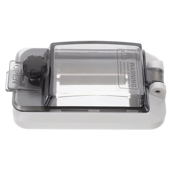 LOLIPPYY Weatherproof Outdoor Socket Cover, 1 Piece Grey PC Junction Box for Protective Electrical Applications