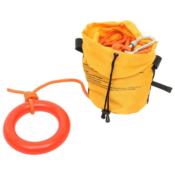 LOLIPPYY Outdoor Water Rescues Throw Bag with Drawstring Floating Rope for Kayaking and Boating