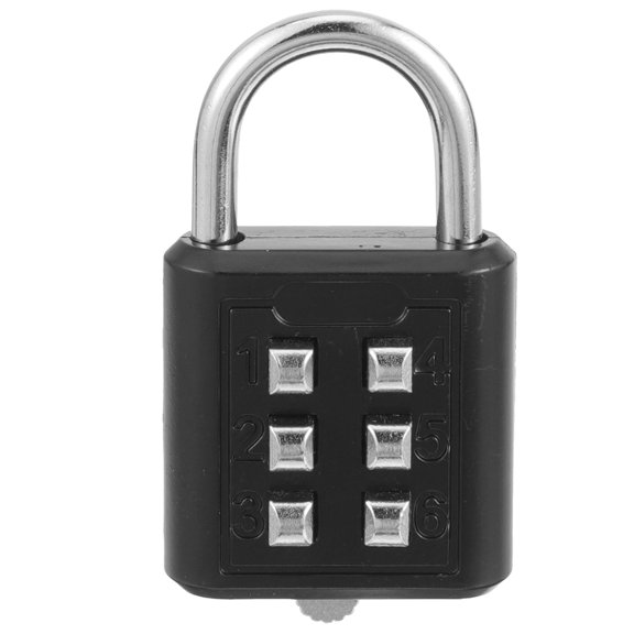 LOLIPPYY Outdoor Weatherproof Zinc Alloy Combination Padlock with 6 Digit Code for Travel and Home