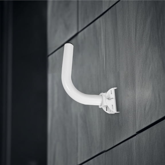 LOLIPPYY Outdoor White Pole Mount Bracket for Antenna with Adjustable Design for Cameras