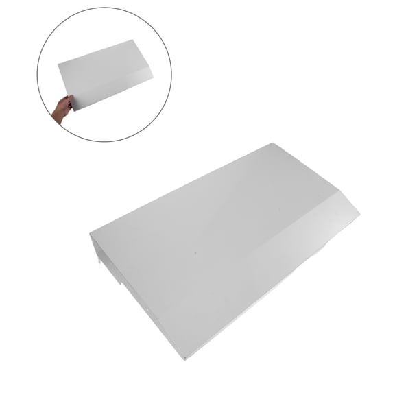 LOLIPPYY Outdoor White Stainless Steel Mailbox Rain Barrier Wall Mounted Protective Cover for Mail