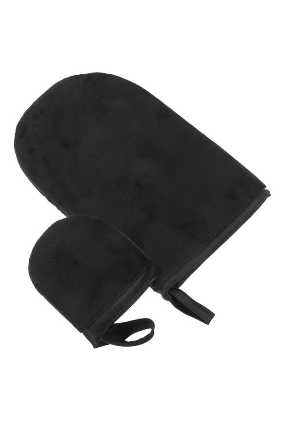 Black Manicure Gloves Breathable Uv Protection for Nails 1Set