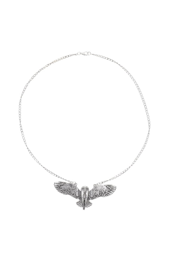 Owl Shape Pendant Necklace Retro Design Neck Hanging Decor Accessory for Daily Wear