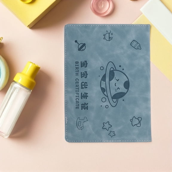 LOLIPPYY PU Birth Certificate Protector Sleeve Resistant Certificate Storage Organizer