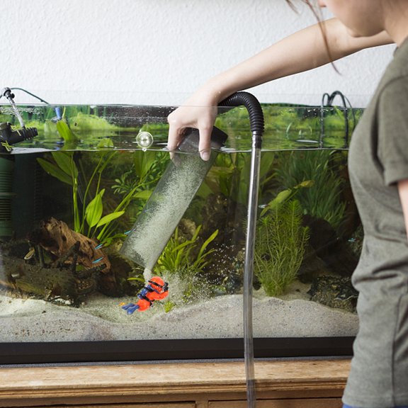 LOLIPPYY PVC Orange Floating Diver Aquarium Decoration Fish Tank Decor Ornament for Use