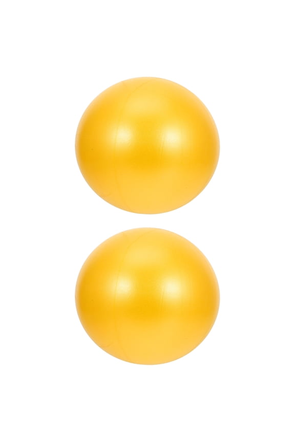 2Pcs Fitness Ball PVC Material Orange for Indoor Pilates Exercise and Muscle Toning