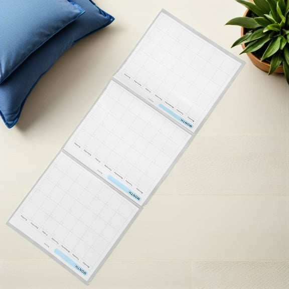 LOLIPPYY Large Paintable Wall Calendar Undated Dry Erase Planner with Writable Pages for Home and Office Organization
