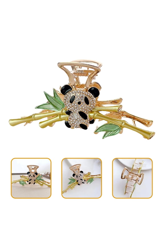 Panda Clawclip Panda Hair Accessories Alloy Simple 1Pcs