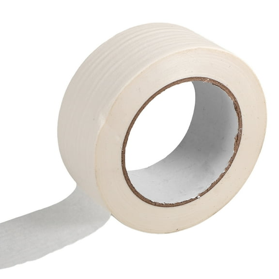 LOLIPPYY Paper Masking Tape White with Textured Writable Surface and Strong Adhesion for Walls and Automotive Projects