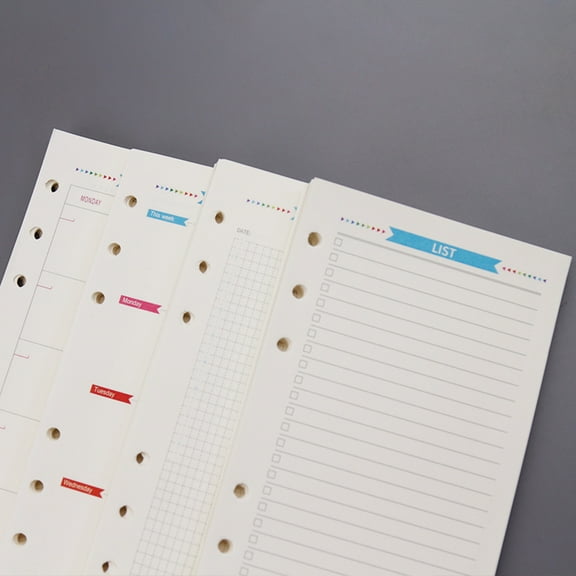 LOLIPPYY Paper Refills for A6 Size 6 Hole Binder with Smooth Surface for Office Use
