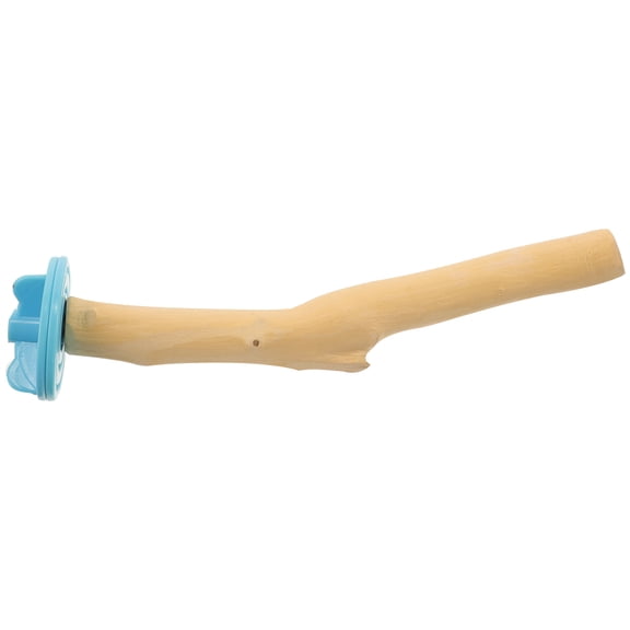 LOLIPPYY Parrot Claw Grinding Stick Bird Perch Wood Blue for Bird Care 1Pack
