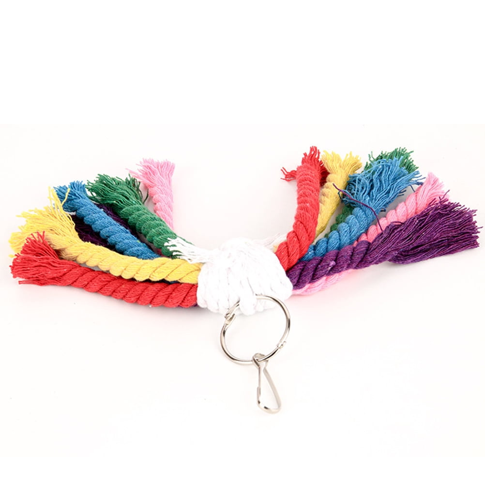 LOLIPPYY Parrot Rope Toys Cotton Rope for Exploring Indoor Playtime ...